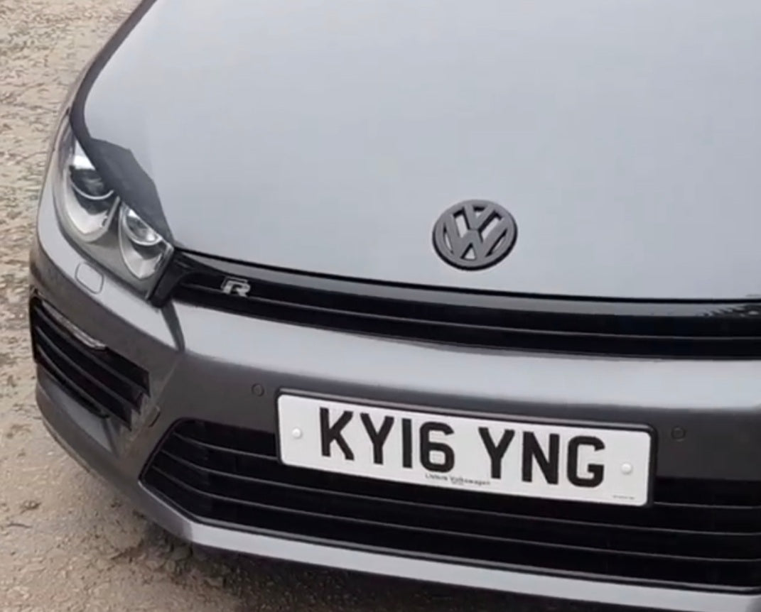VW Scirocco Gloss Black Front and Rear Badge Cover 09-14 - Custom My Ride