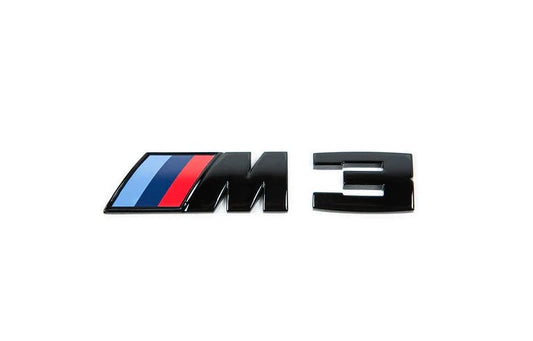 M3 Gloss Black Rear Badge - F80 E90 E92 G80 - Custom My Ride
