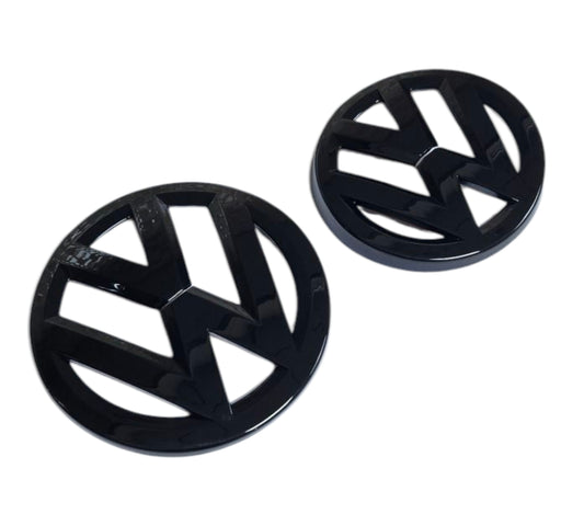 VW Golf Gloss Black Front and Rear Badge Cover - MK7 - Custom My Ride