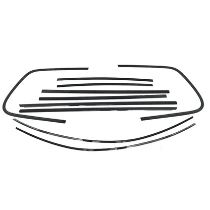 VW Touareg Black Window Trims 2010-2018 7P Blackout dechrome