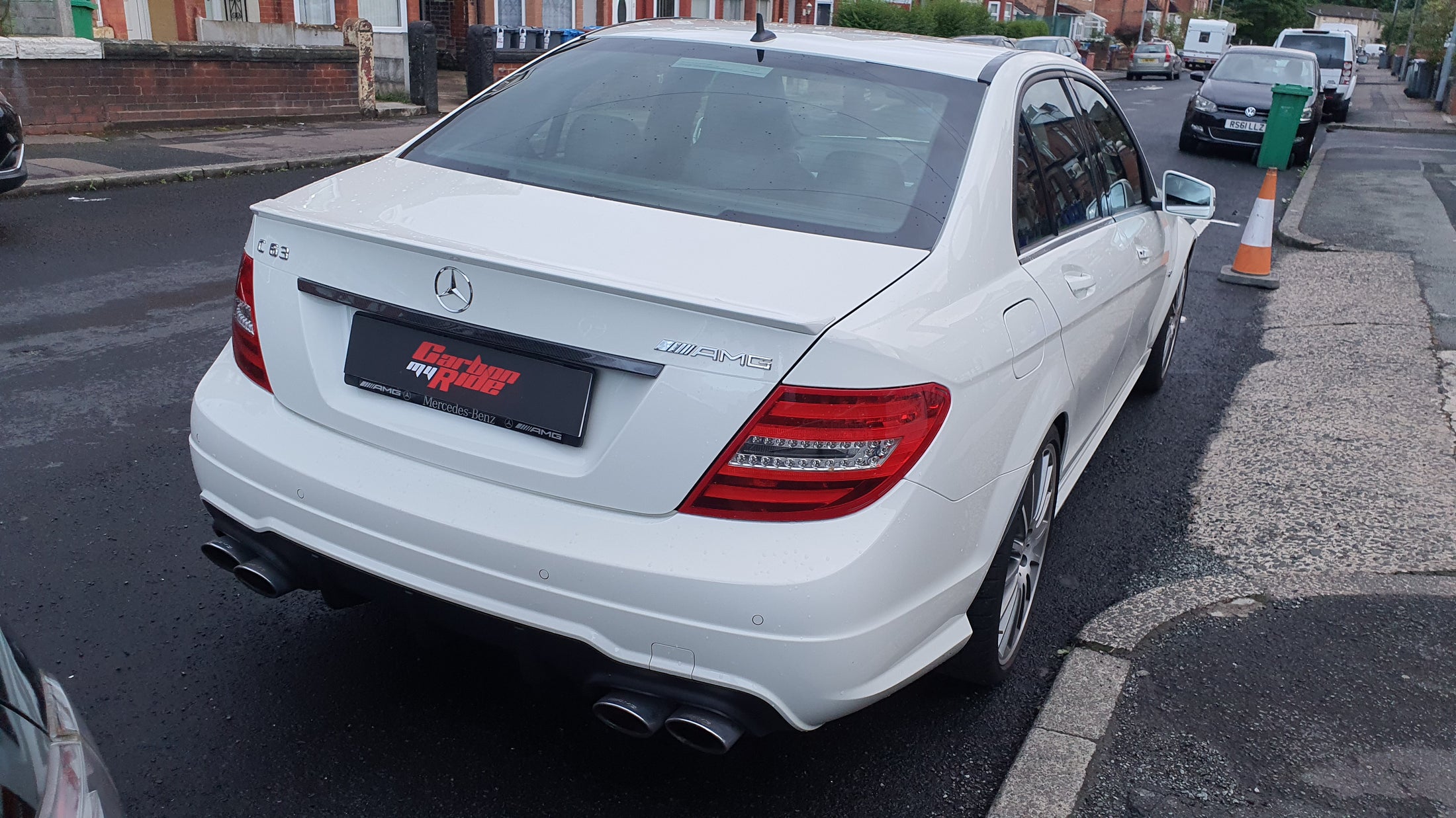 Mercedes W204 Tailgate Garnish - Carbon Fibre - C63