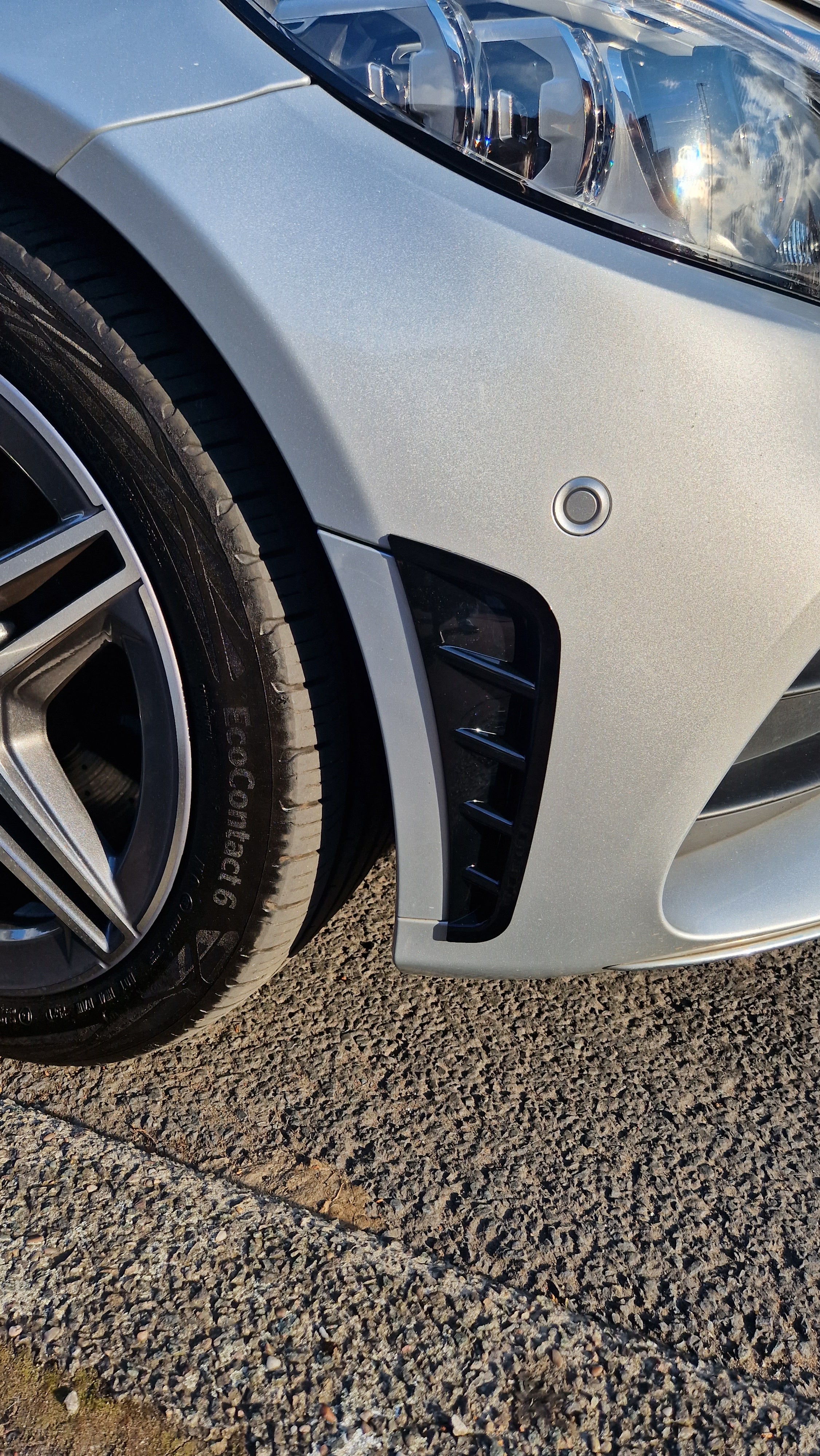 Mercedes C Class W205 Front Bumper Side Air Vent Trims Spoilers AMG Line 2018+ - Custom My Ride