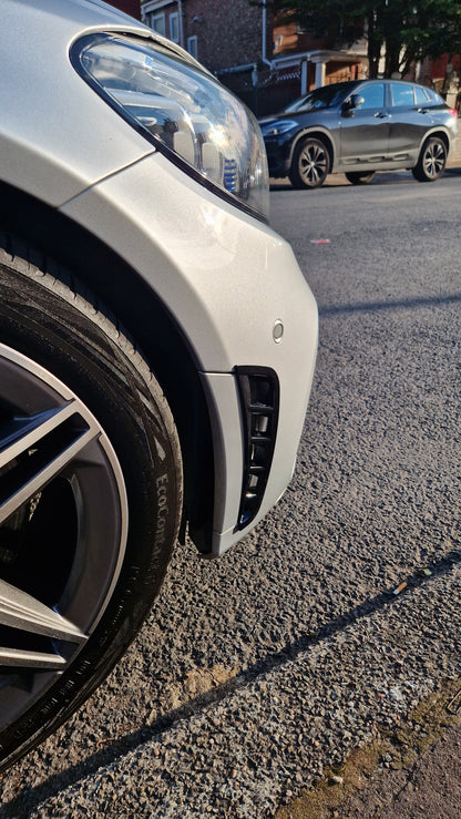 Mercedes C Class W205 Front Bumper Side Air Vent Trims Spoilers AMG Line 2018+ - Custom My Ride