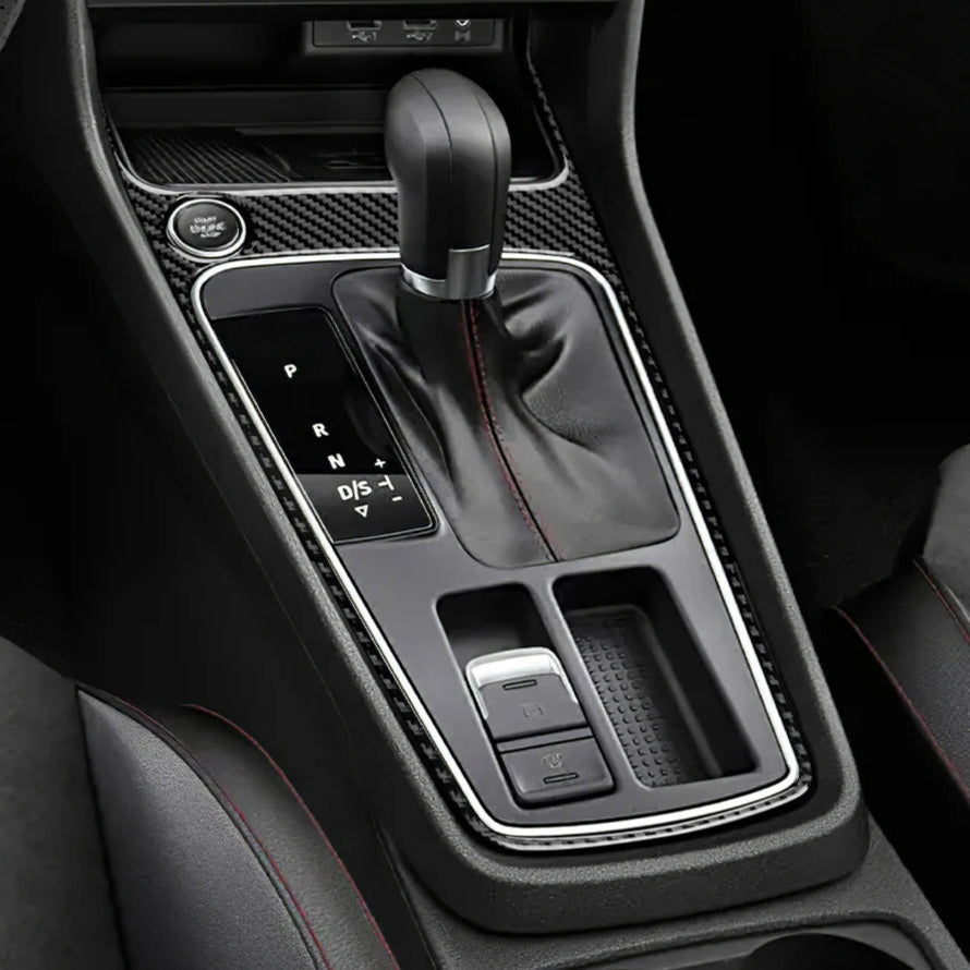 Seat Leon 5F Outer Gear Surround Trim Stop/Start Button - Cupra - Soft Carbon fibre MK3 - Custom My Ride