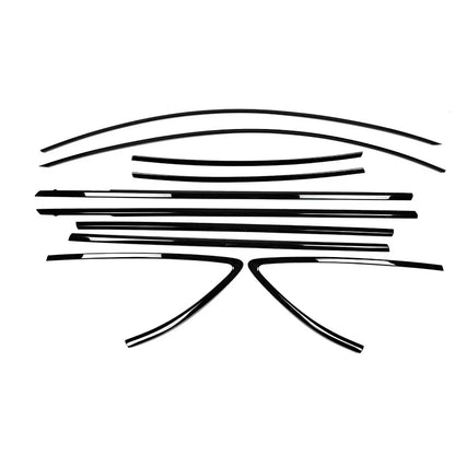 Audi A7 Sportback Black Window Trims 4G8 2010-2017 Blackout dechrome Black Optic package - Custom My Ride