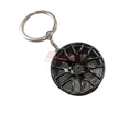 Load image into Gallery viewer, Alloy Wheel Rim Keychain Keyring
