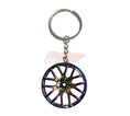 Load image into Gallery viewer, Alloy Wheel Rim Keychain Keyring
