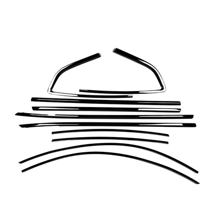 Audi A5 Sportback Black Window Trims 8T 2010-2016 Blackout dechrome Black Optic package