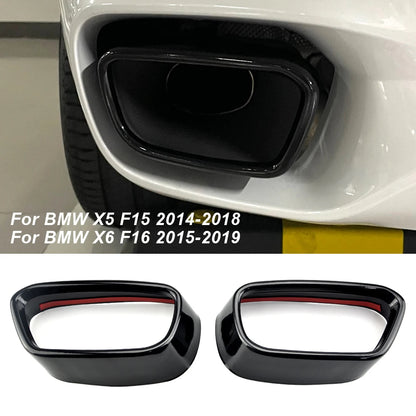 BMW X5 EXHAUST TIPS - GLOSS BLACK F15 F85 - Custom My Ride
