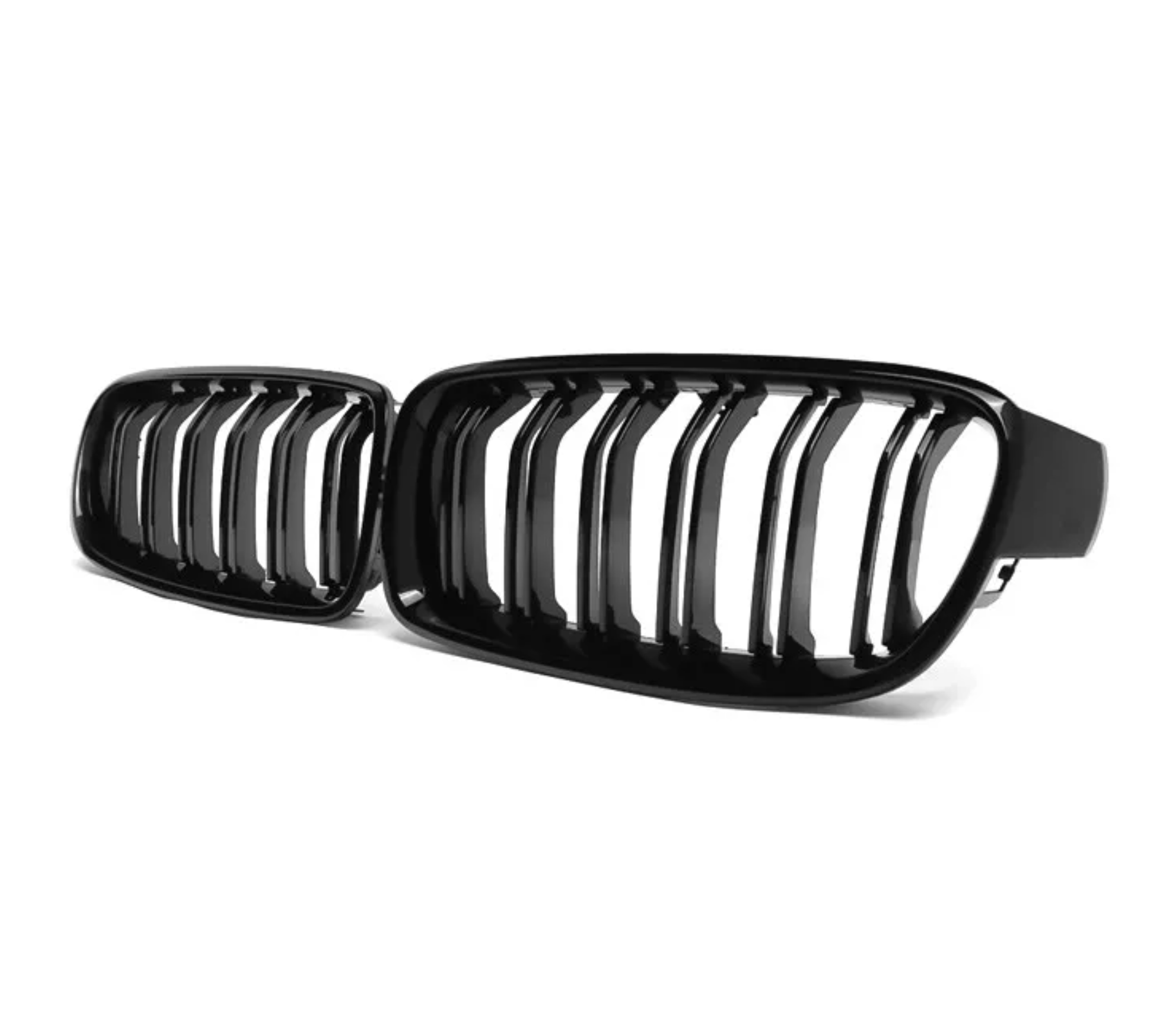 F30 Front Dual Slat Kidney Grill - Gloss Black - 3 Series BMW F31