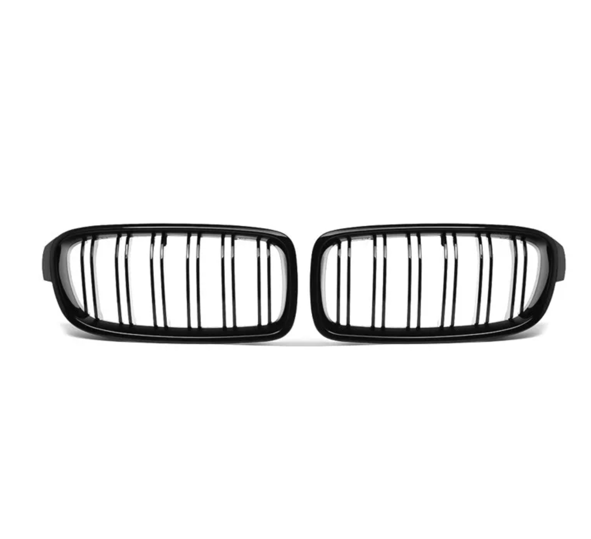 F30 Front Dual Slat Kidney Grill - Gloss Black - 3 Series BMW F31