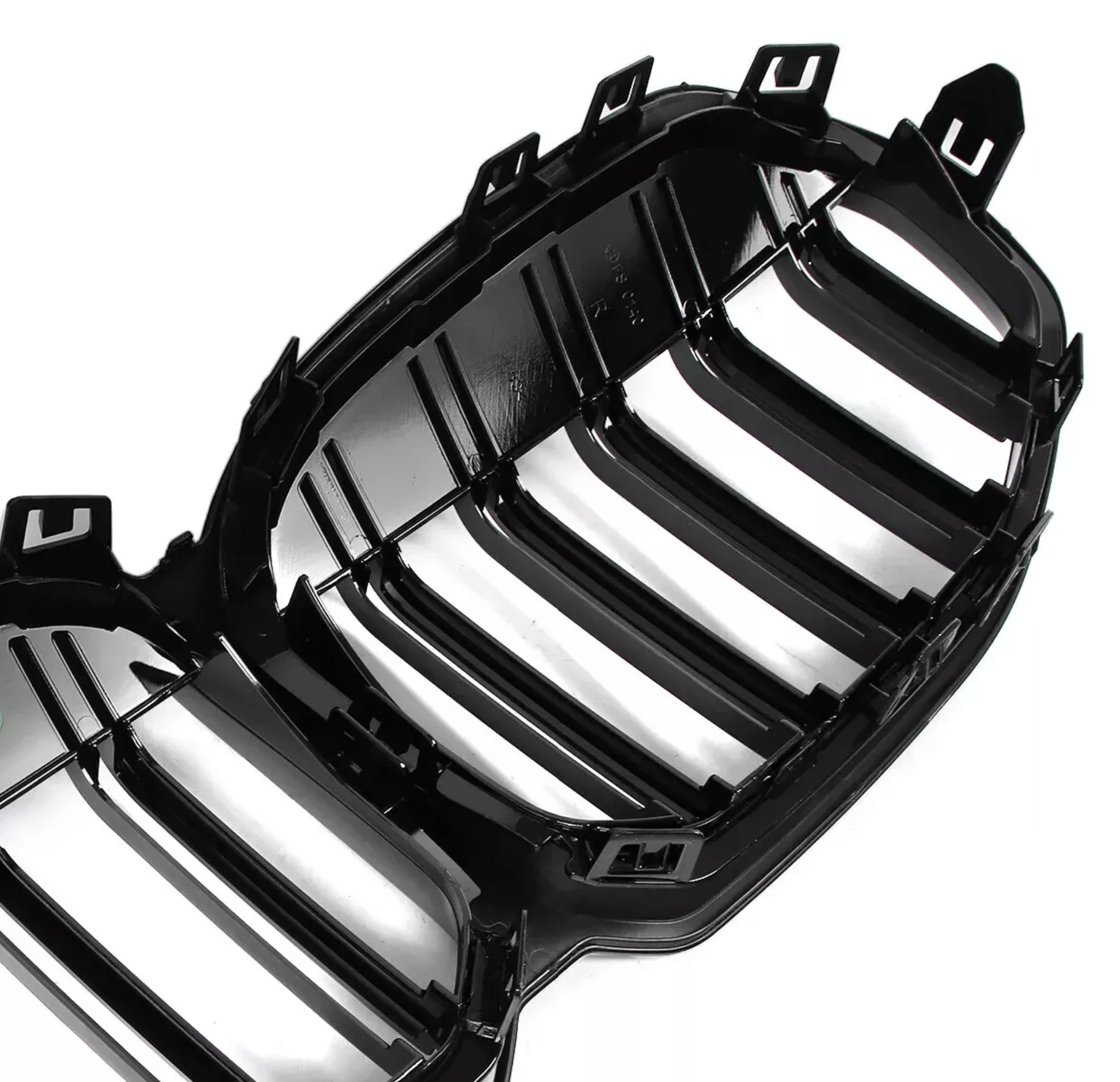 F40 Front Dual Slat Kidney Grill - Gloss Black - 1 Series BMW F40 M140i M135i - Custom My Ride