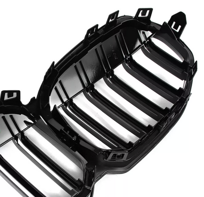 F40 Front Dual Slat Kidney Grill - Gloss Black - 1 Series BMW F40 M140i M135i - Custom My Ride