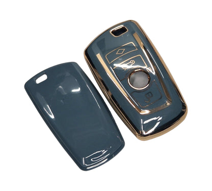 BMW F20 F30 Blue - Gold Key Cover