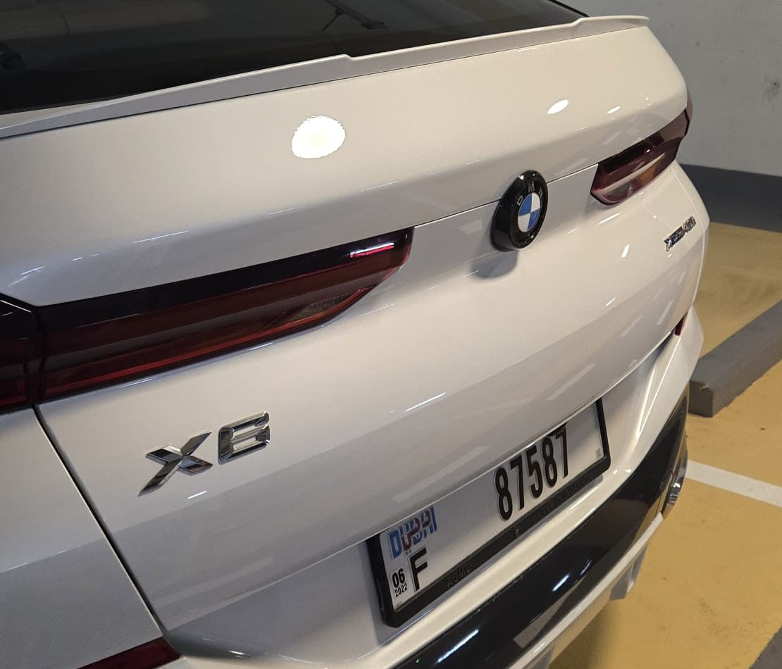 BMW X6 G06 REAR BADGE SURROUND - GLOSS BLACK 2020+ X6M