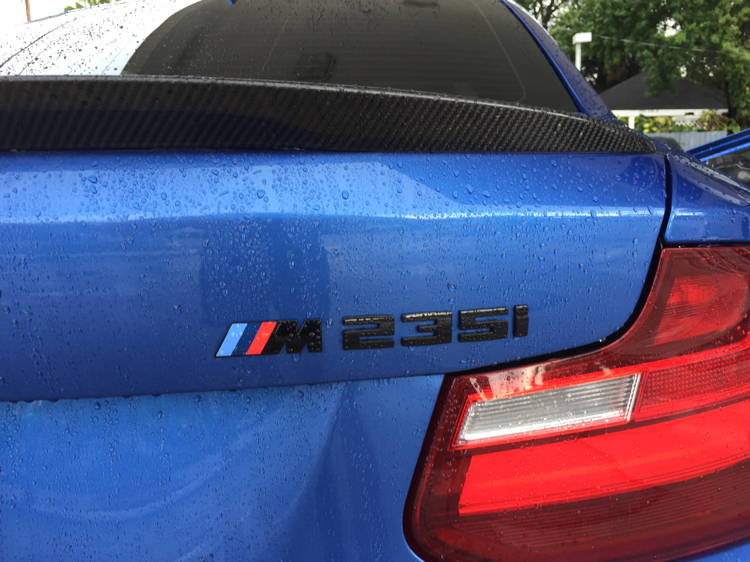 M235i Gloss Black Rear Badge - F22 F23 F44