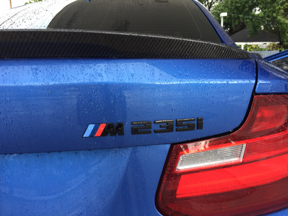 M235i Gloss Black Rear Badge - F22 F23 F44 - Custom My Ride