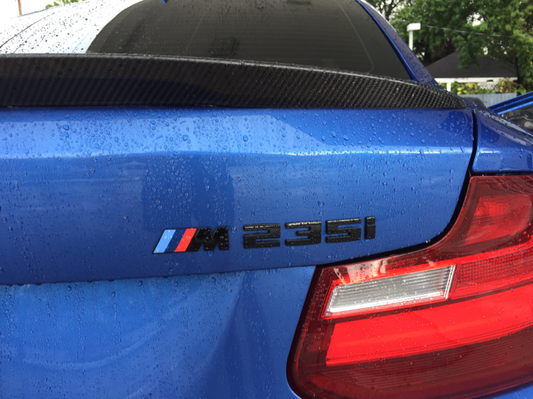 M235i Gloss Black Rear Badge - F22 F23 F44 - Custom My Ride
