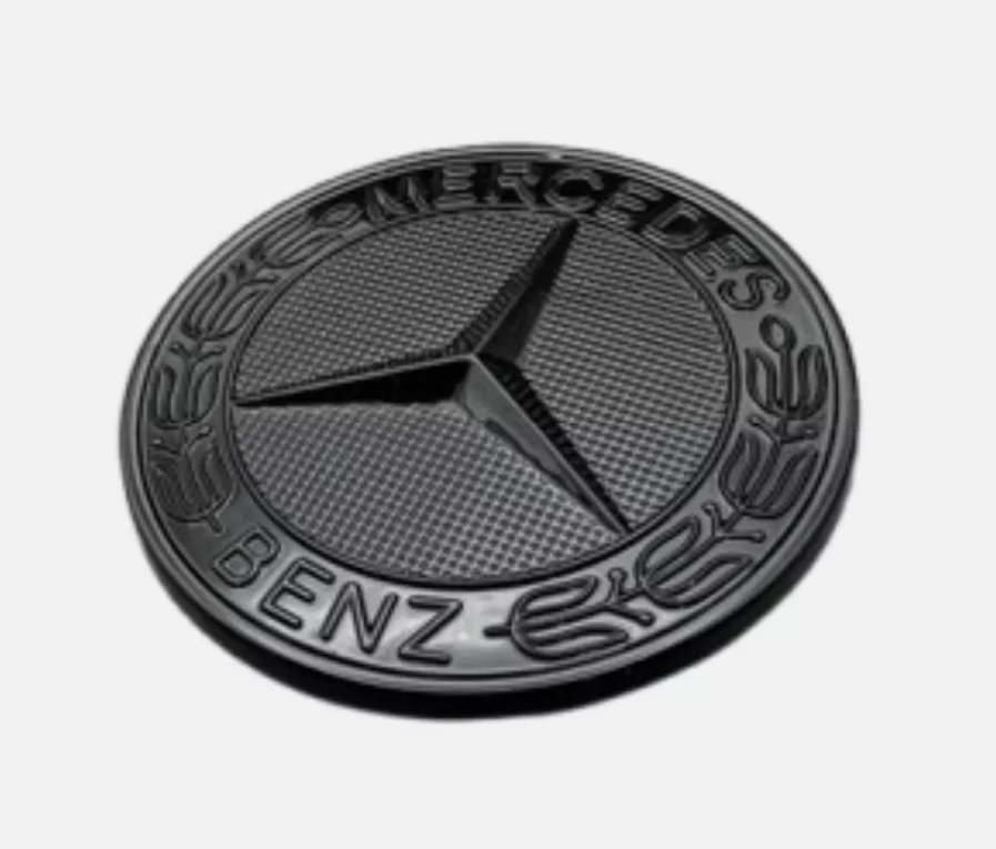 Mercedes Black Bonnet Badge Emblem W176 W205 W204 W177 - Custom My Ride