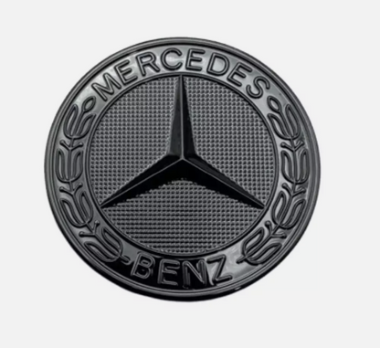 Mercedes Black Bonnet Badge Emblem W176 W205 W204 W177 - Custom My Ride