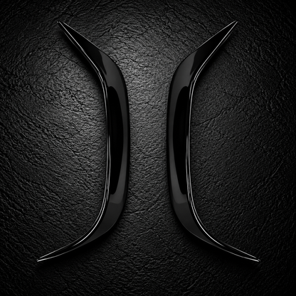 Gloss Black Rear Bumper Side Trims  for BMW 1 Series F40 118i 118d 120i 120d M135i 2019-2024