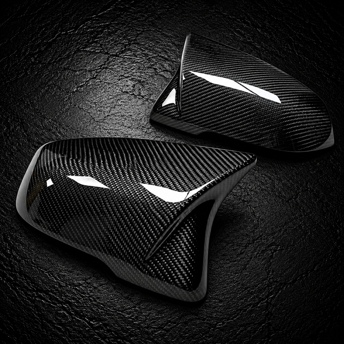 M Style Wing Mirror Caps - Carbon Fibre - suitable for BMW 1 Series F40 F45 2019+