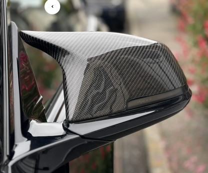 M Style Wing Mirror Caps - Carbon Fibre - suitable for BMW 1 Series F40 F45 2019+