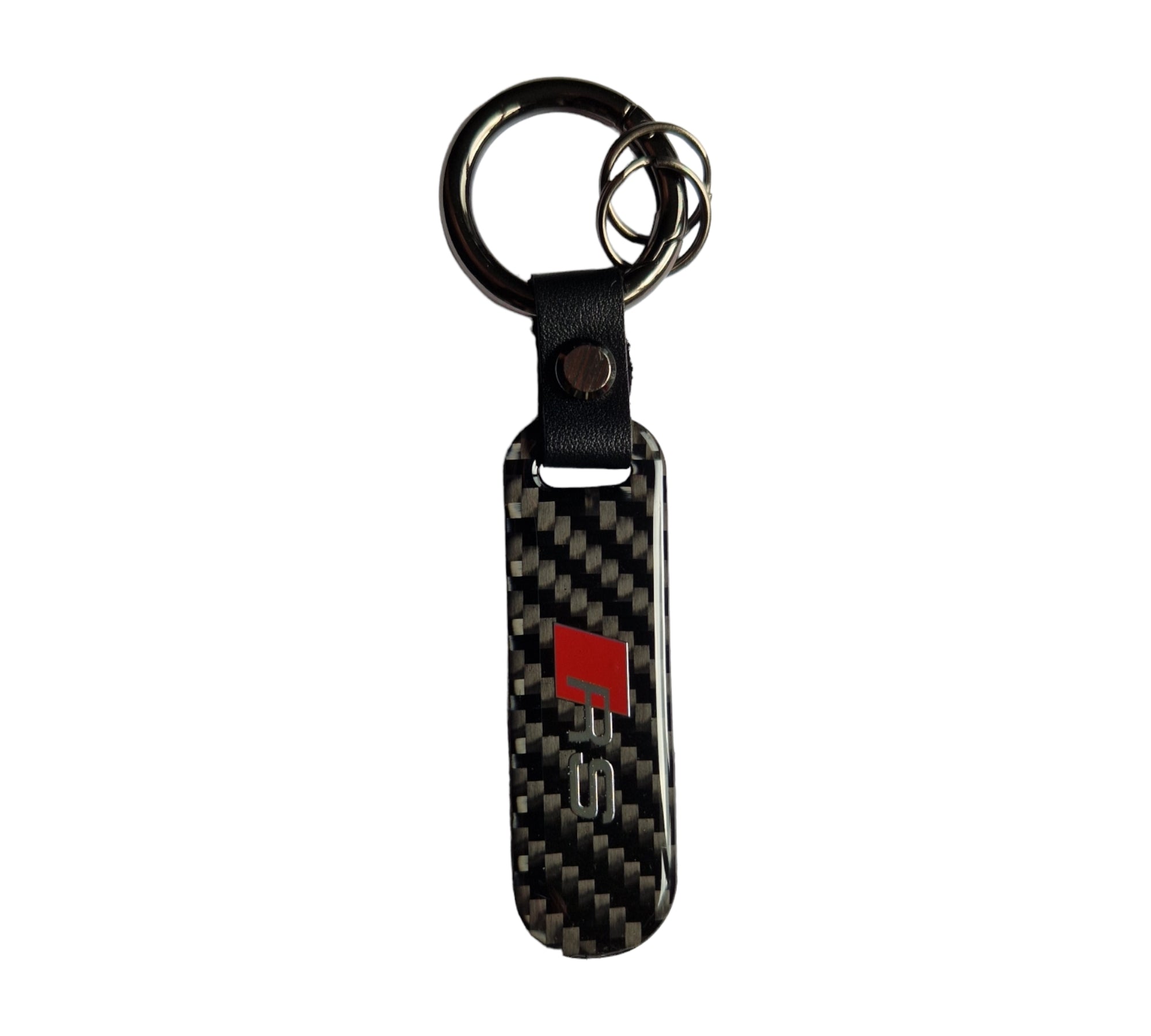 Audi RS Carbon Fibre Key Ring - Accessories keychain