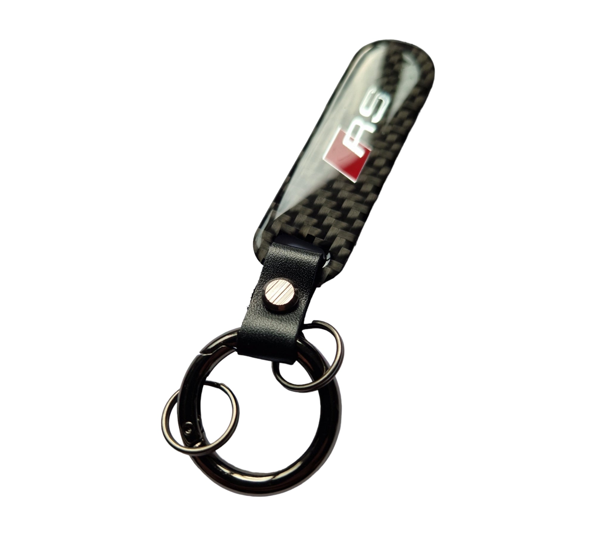 Audi RS Carbon Fibre Key Ring - Accessories keychain