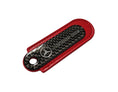 Load image into Gallery viewer, Mercedes Red Carbon Fibre/Leather Key Ring - Accessories
