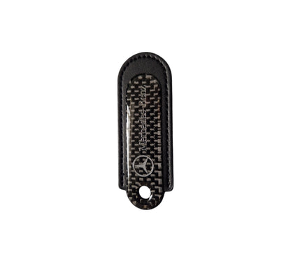 Mercedes Black Carbon Fibre/Leather Key Ring - Accessories - Custom My Ride