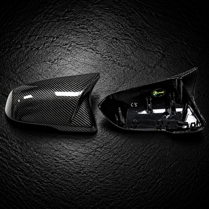 M Style Wing Mirror Caps - Carbon Fibre - suitable for BMW 1 Series F40 F45 2019+