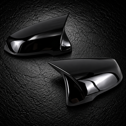 Glossy Black Side Wing Mirror Cover Caps Pair for BMW X1 F48 X2 F39 Z4 G29 2GT F45 F46 F52 F40