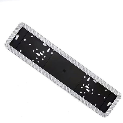 Diamond Bling Glitter License Plate Frame Cover Crystal RhineStone UK Number Plate - Custom My Ride