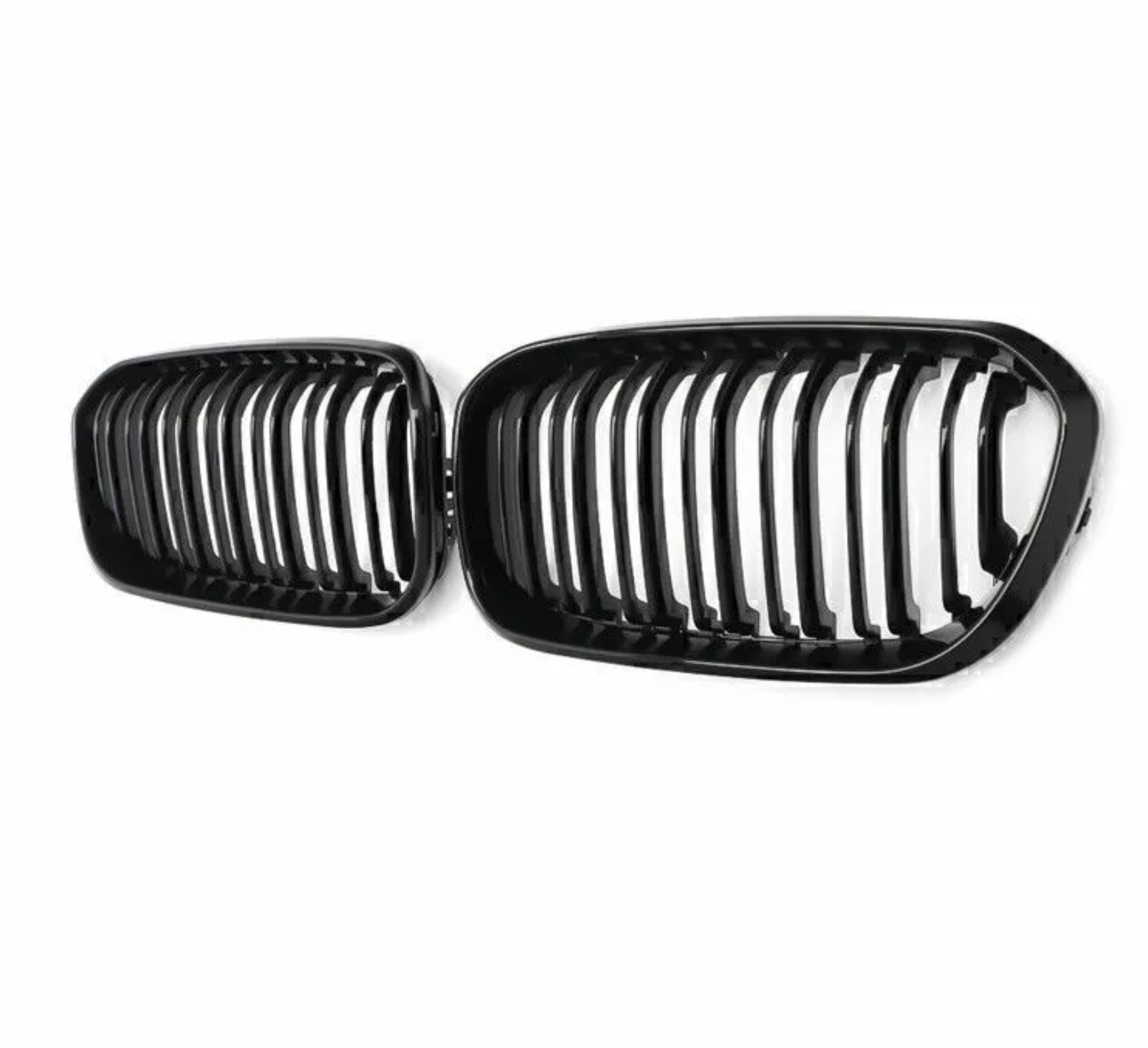 F20 Front Dual Slat Kidney Grill - Gloss Black - 1 Series BMW F21 M140i M135i - Custom My Ride