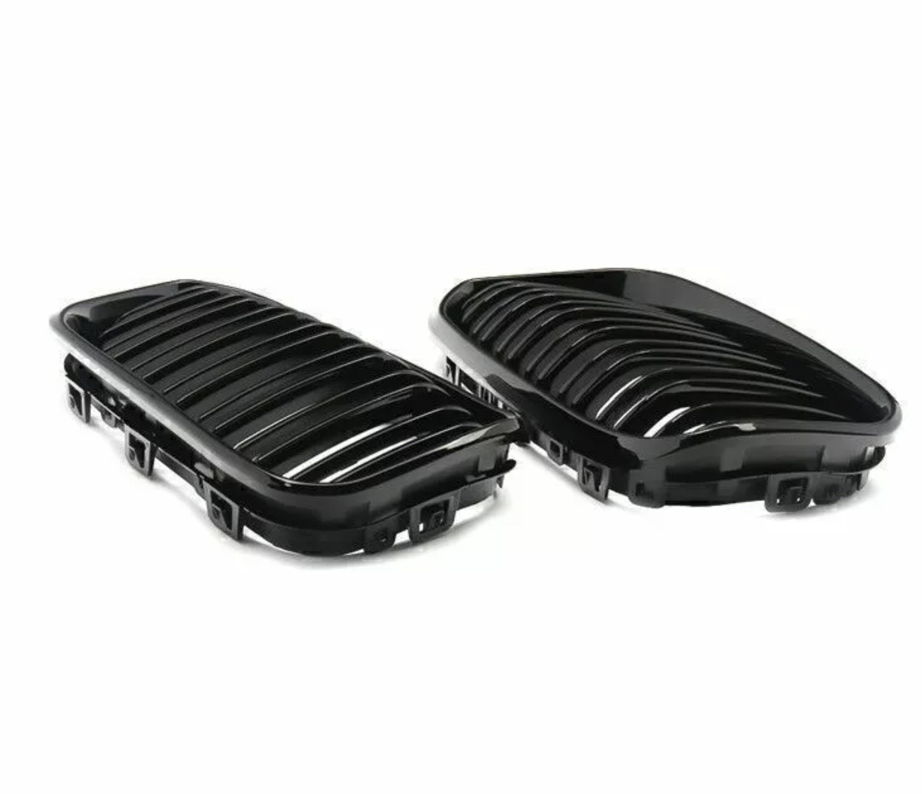 F20 Front Dual Slat Kidney Grill - Gloss Black - 1 Series BMW F21 M140i M135i