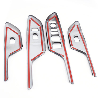 FK8 Door Switch Control Cover Overlay Set LHD - FAUX Carbon Fibre - Civic - Custom My Ride