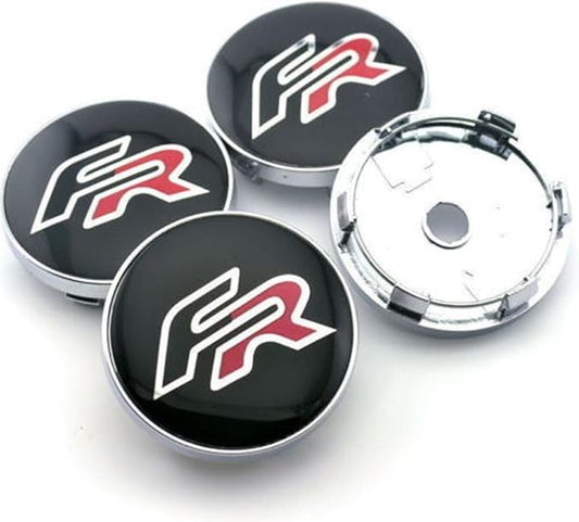 Seat Leon / Ibiza FR Wheel Caps Black Red - MK3 5F - Custom My Ride