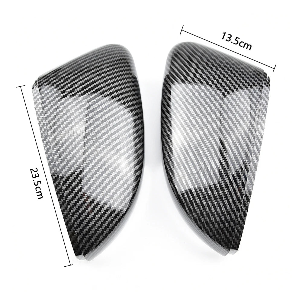 VW Polo 5F MK6 Wing Mirror Caps - Faux Carbon Fibre Effect - 2009-17