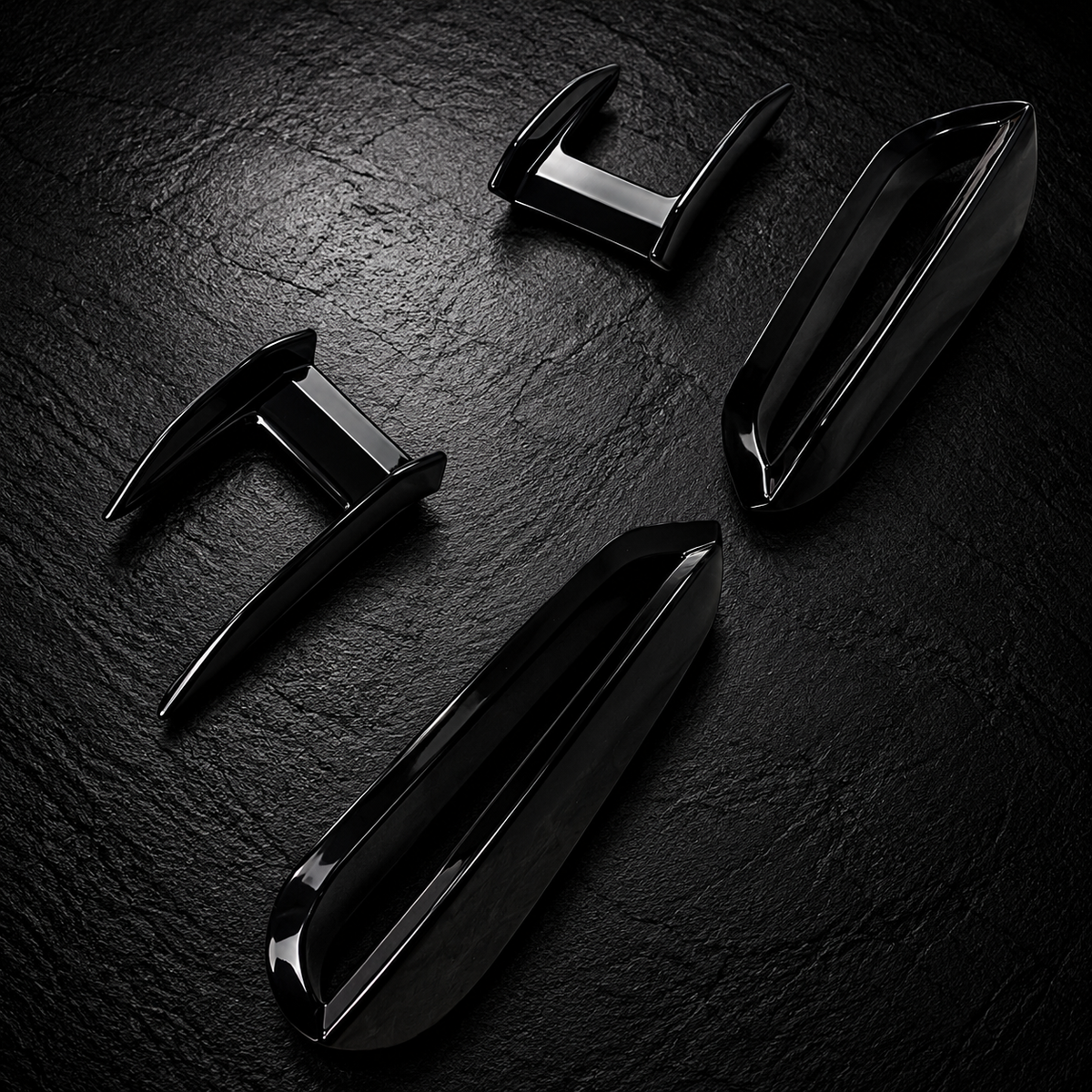 Gloss Black F40 Black Front Side Trims Air Vent