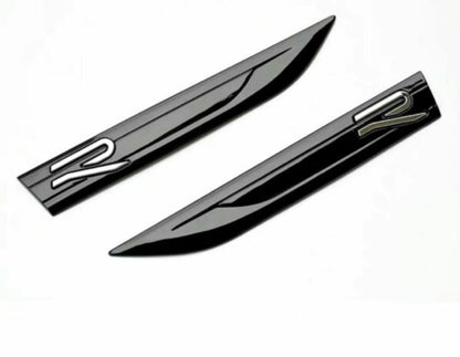 VW Golf MK8 R-Line Black Fender Side Badge Emblem - Custom My Ride
