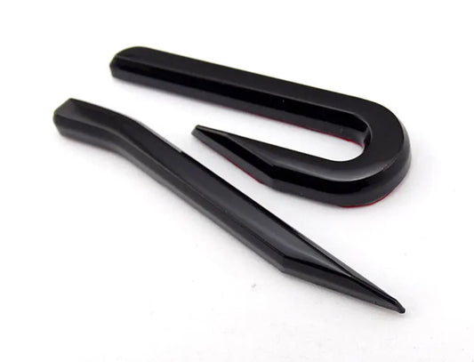 VW Golf MK8 R-Line Black Rear Badge Emblem - Custom My Ride