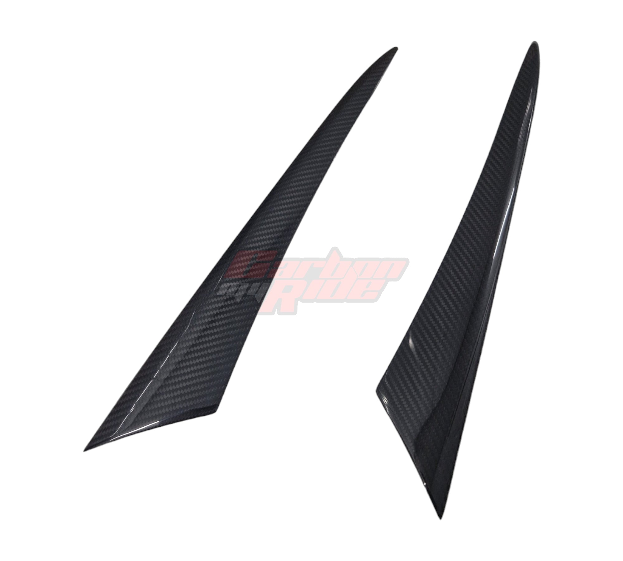 CARBON FIBRE FRONT HEADLIGHT EYEBROW COVERS - HONDA CIVIC TYPE R - FL5 K20C1 2.0T 2023+ - Custom My Ride