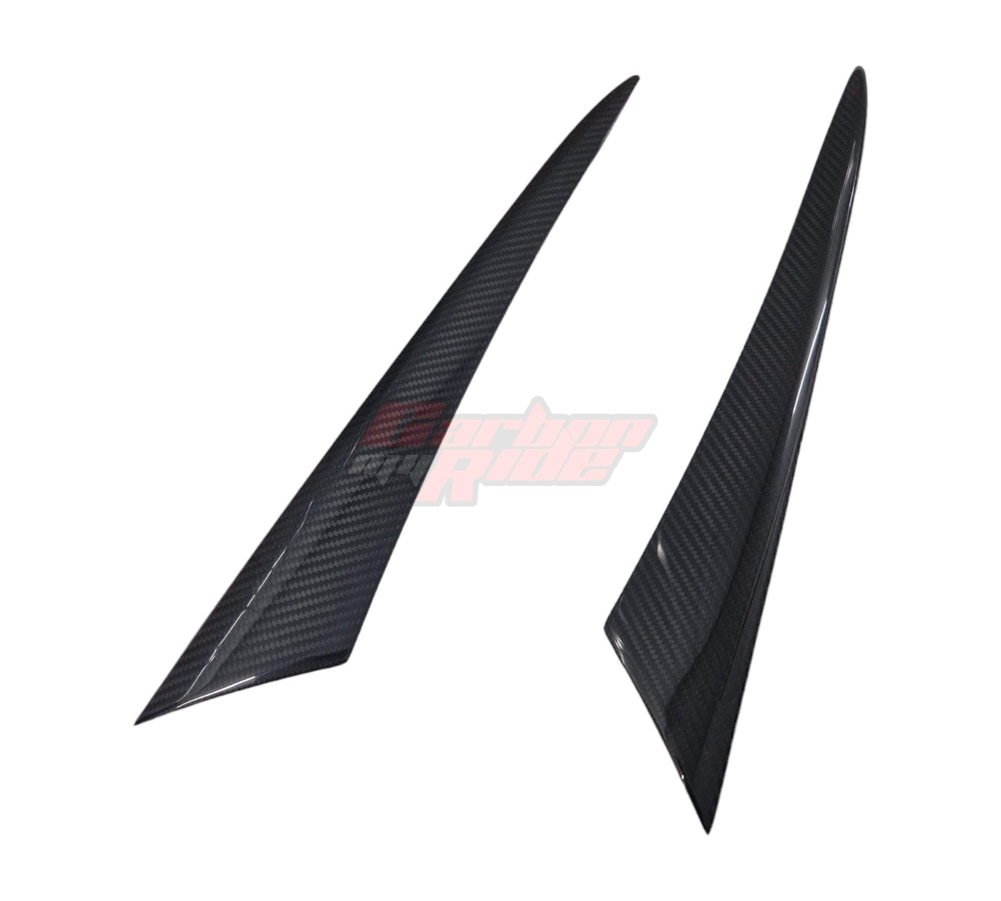 CARBON FIBRE FRONT HEADLIGHT EYEBROW COVERS - HONDA CIVIC TYPE R - FL5 K20C1 2.0T 2023+