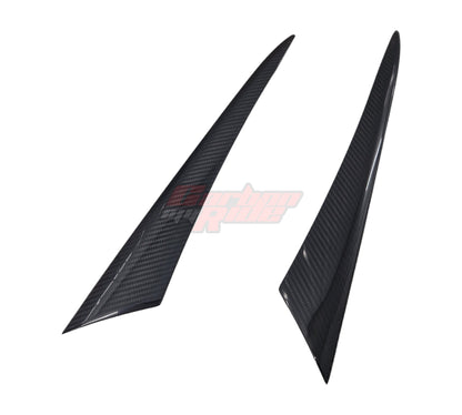 CARBON FIBRE FRONT HEADLIGHT EYEBROW COVERS - HONDA CIVIC TYPE R - FL5 K20C1 2.0T 2023+ - Custom My Ride