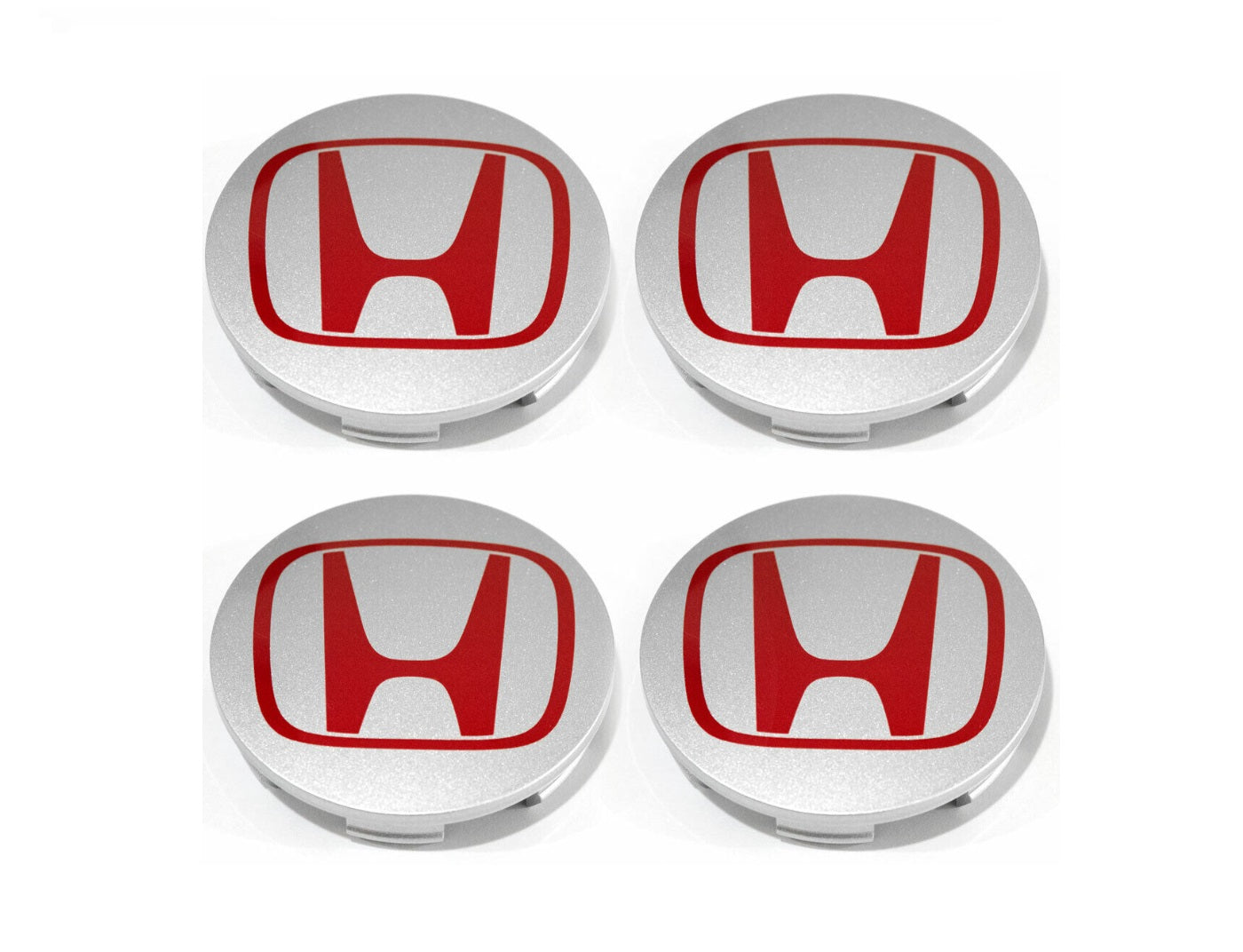 Honda Centre Wheel Caps Grey/Red Wheel Caps 68mm – Custom My Ride