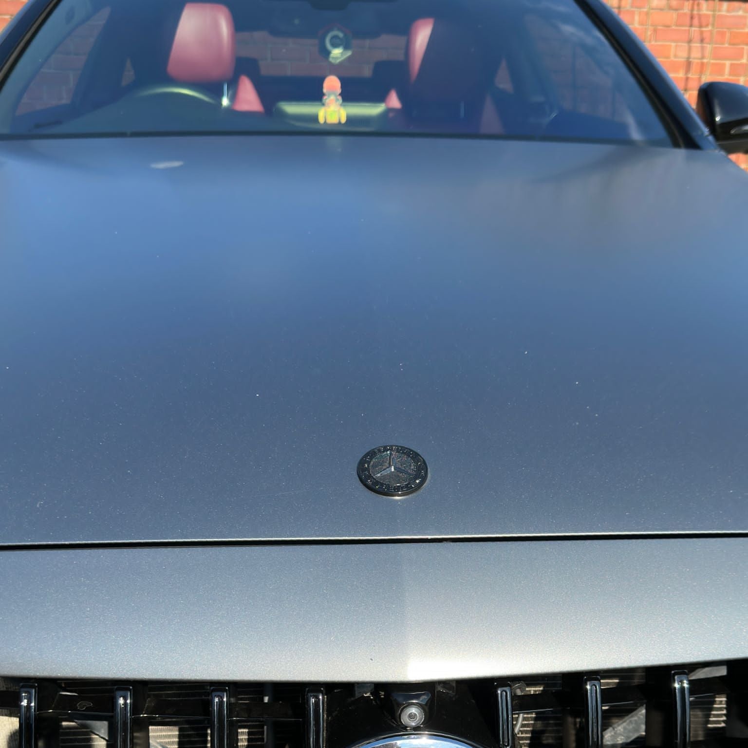 Mercedes Black Bonnet Badge Emblem W176 W205 W204 W177 - Custom My Ride