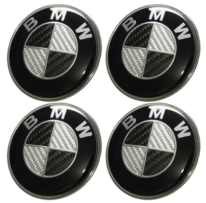 BMW Black Carbon Centre Wheel Cap - F20 F21 F22 F87 F32 - Custom My Ride