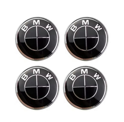 BMW Black Centre Wheel Cap - F20 F21 F22 F87 F32 - Custom My Ride