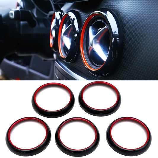 W176 Red/Black Air Vent Covers - Mercedes A-class A45 upgrade - Custom My Ride